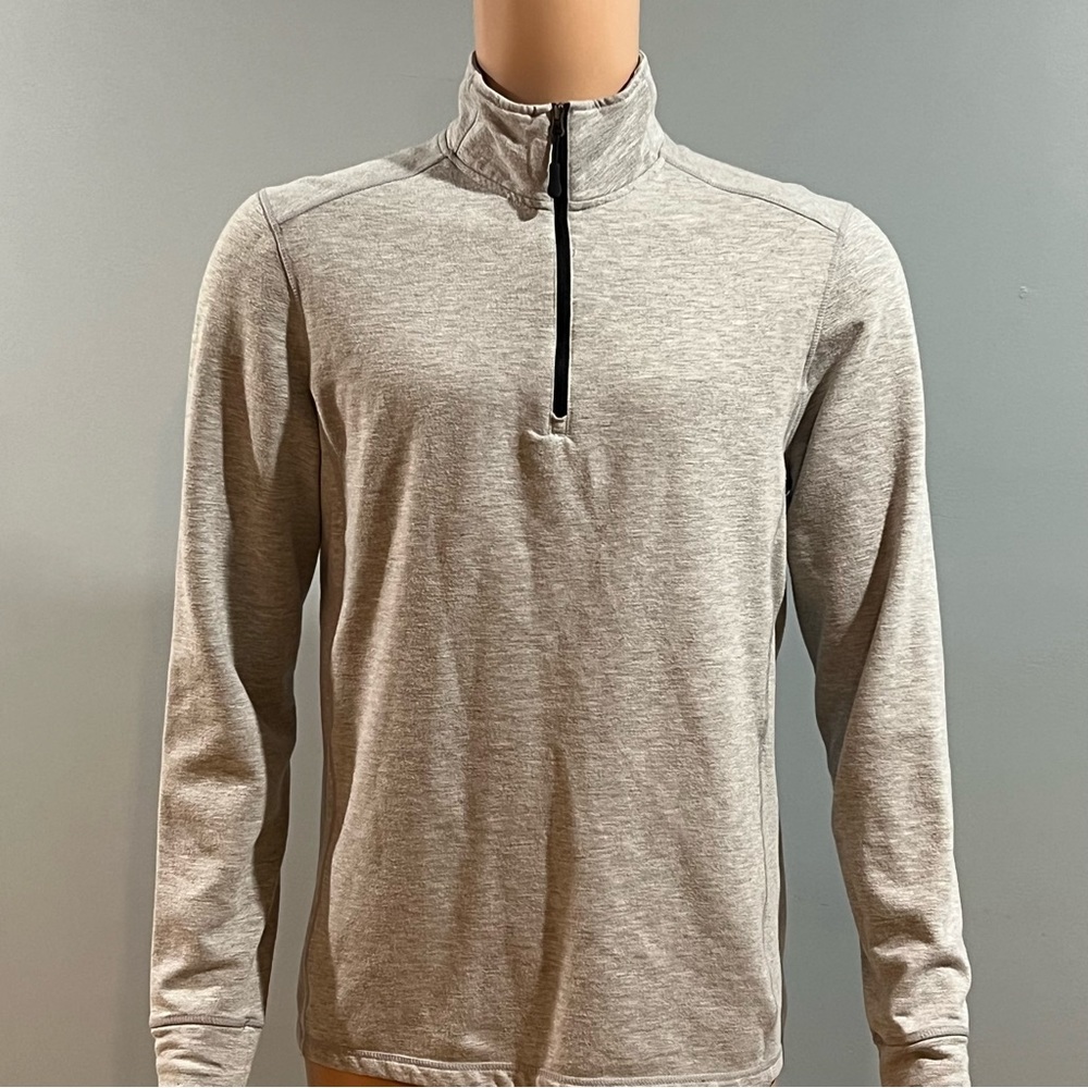 Light Gray Heat Keep Size Small Quarter-Zip Pullover